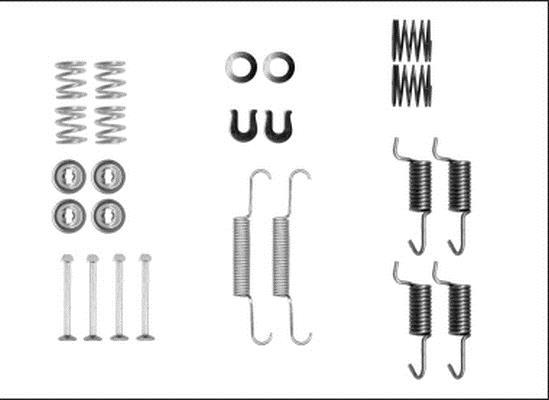 Kit d'accessoires pour mâchoire de frein à tambour HELLA ref. 8DZ 355 205-941