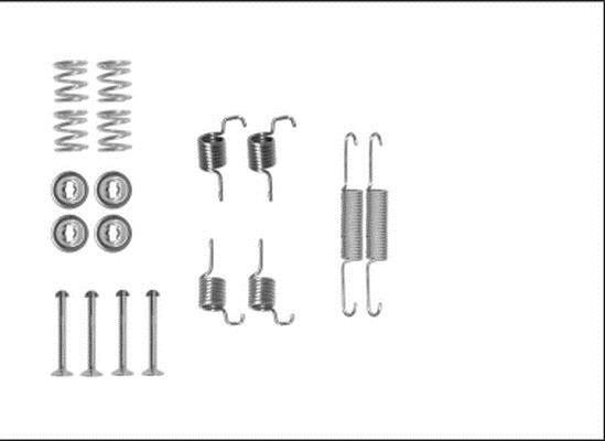 Kit d'accessoires pour mâchoire de frein à tambour HELLA ref. 8DZ 355 205-951
