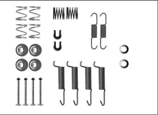 Kit d'accessoires pour mâchoire de frein à tambour HELLA ref. 8DZ 355 205-971