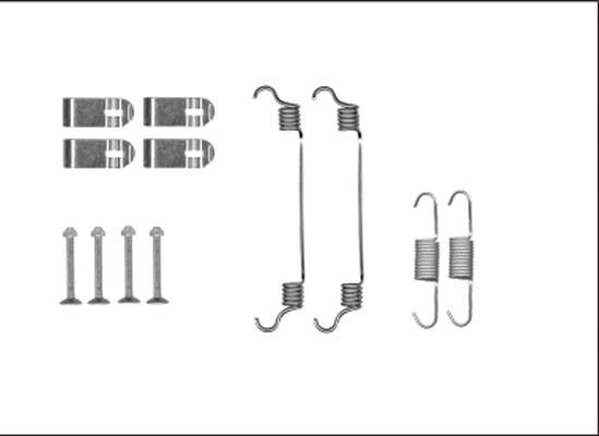Kit d'accessoires pour mâchoire de frein à tambour HELLA ref. 8DZ 355 205-981