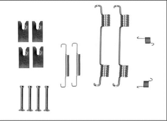 Kit d'accessoires pour mâchoire de frein à tambour HELLA ref. 8DZ 355 206-121
