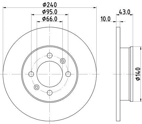 Disques de frein HELLA 8DD 355 113-361