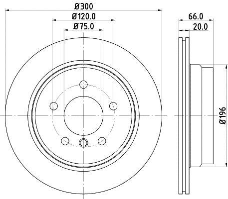 Disques de frein HELLA 8DD 355 117-831