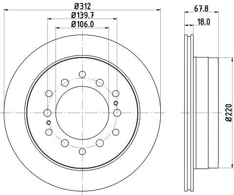 Disques de frein HELLA ref. 8DD 355 114-861