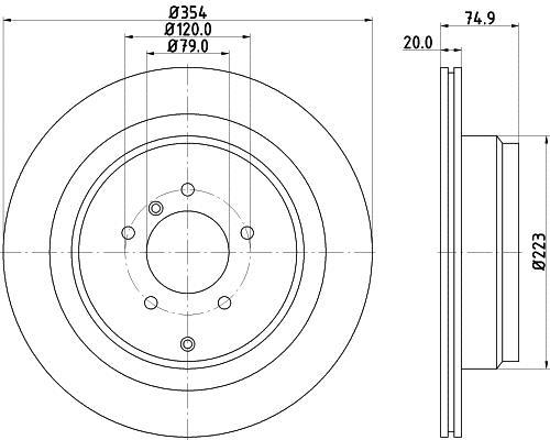 Disques de frein HELLA 8DD 355 115-291