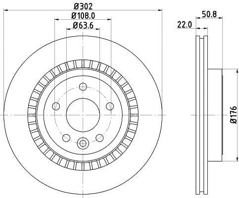 Disques de frein HELLA 8DD 355 116-191
