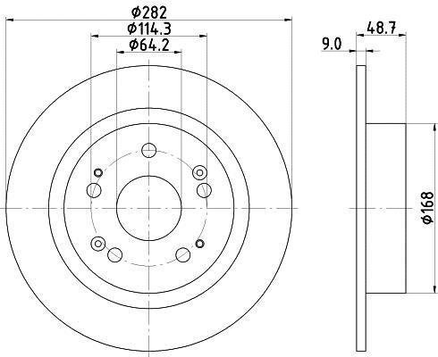 Disques de frein HELLA 8DD 355 116-521