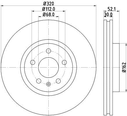 Disques de frein HELLA 8DD 355 117-191