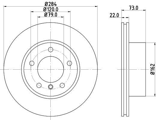 Disques de frein HELLA 8DD 355 118-031