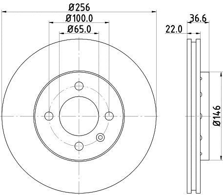Disques de frein HELLA ref. 8DD 355 118-261