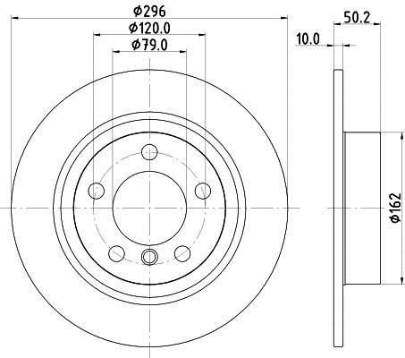 Disques de frein HELLA 8DD 355 126-741