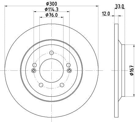 Disques de frein HELLA ref. 8DD 355 131-381