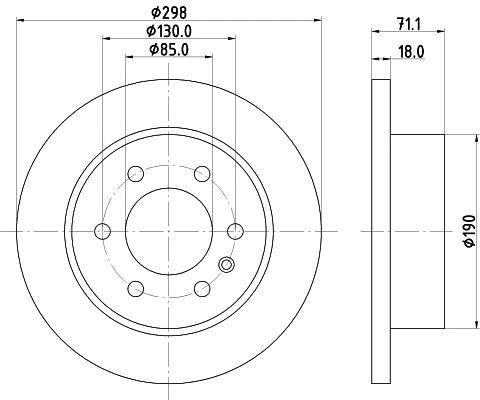 Disques de frein HELLA ref. 8DD 355 131-841