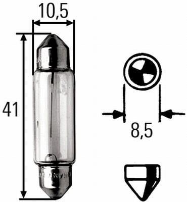 Ampoule HELLA 10 ✕ K10W - ref. 8GM 002 091-131