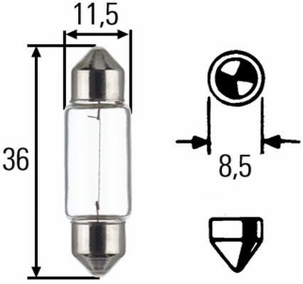 Ampoule HELLA 2 ✕ C5W - ref. 8GM 002 092-123