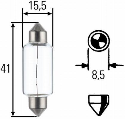 Ampoule HELLA 10 ✕ C15W - ref. 8GM 002 091-141