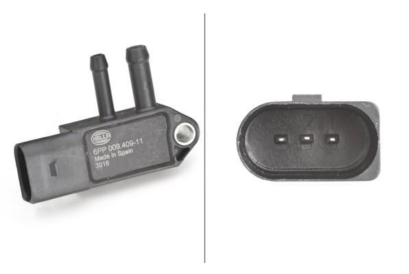 Sensor, presión gas de escape HELLA 6PP 009 409-111