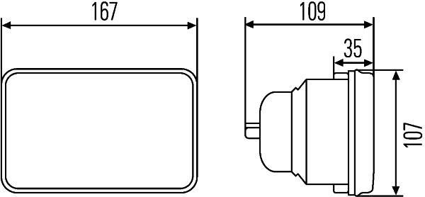 Projecteur principal HELLA 1LB 003 177-081