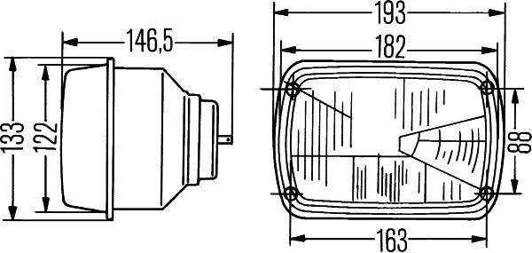 Phare avant (Projecteur principal) HELLA ref. 1AD 003 305-001
