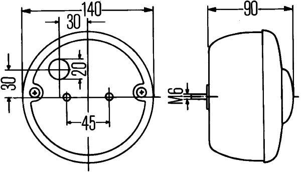 Feu arrière HELLA 2SD 001 686-101