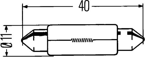 Ampoule HELLA 10 ✕ K10W - ref. 8GM 002 091-131