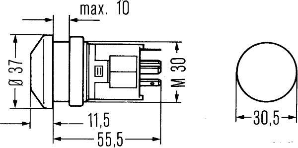 Interrupteur HELLA ref. 6EF 003 916-061