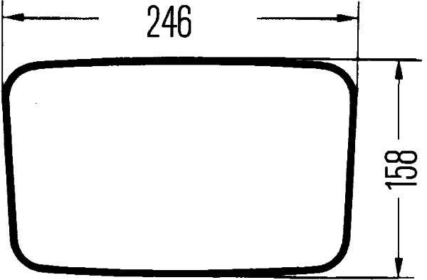 Rétroviseur extérieur HELLA ref. 8SB 002 995-011
