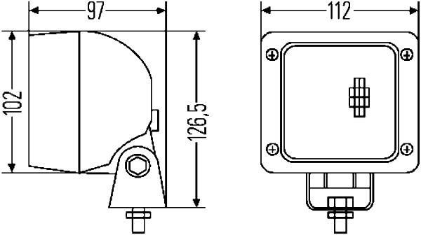 Projecteur de travail HELLA ref. 1GA 007 506-081