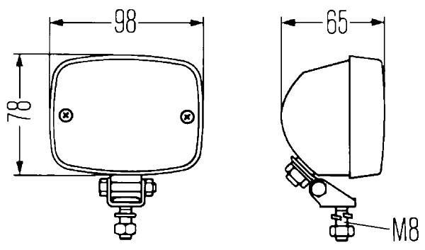 Farol de nevoeiro traseiro HELLA ref. 2NE 003 030-151