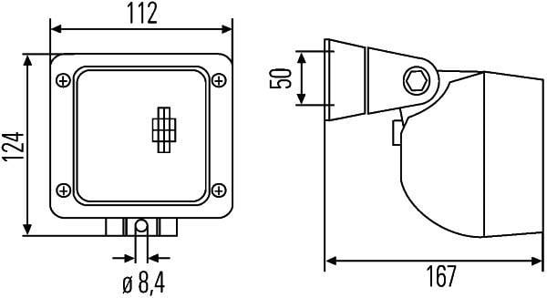 Projecteur de travail HELLA ref. 1GA 996 083-001