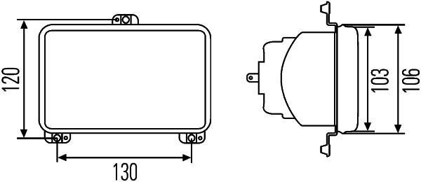 Faro principal HELLA ref. 1AB 008 888-051