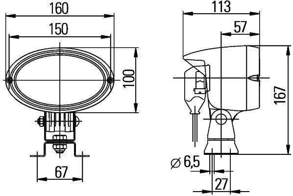 Projecteur de travail HELLA 1GA 996 161-391
