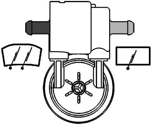 Pompe de lave-glace HELLA 8TW 005 206-031