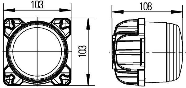 Projecteur de travail HELLA ref. 1G0 996 263-501