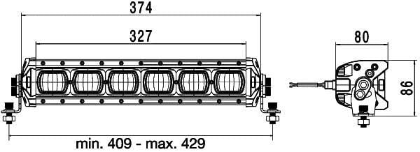 Lampe à LED HELLA ref. 1GJ 360 001-002