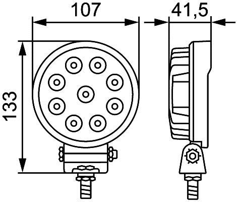 Projecteur de travail HELLA 1G0 357 101-012 Projecteur de travail HELLA 1G0 357 101-012