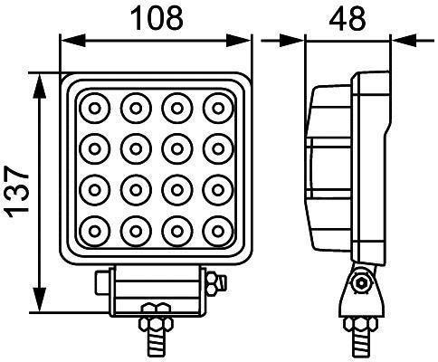 Projecteur de travail HELLA 1GA 357 106-022 Projecteur de travail HELLA 1GA 357 106-022