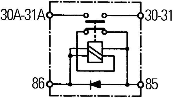 Interrupteur principal, batterie (Coupe-batterie) HELLA ref. 6EK 008 776-031