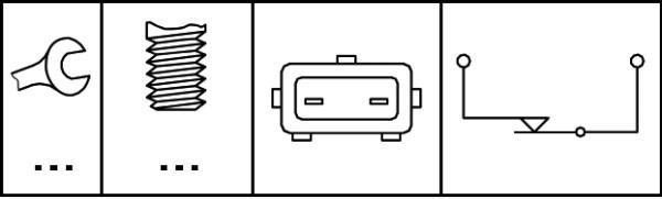 Interrupteur des feux de freins HELLA ref. 6DD 008 622-151