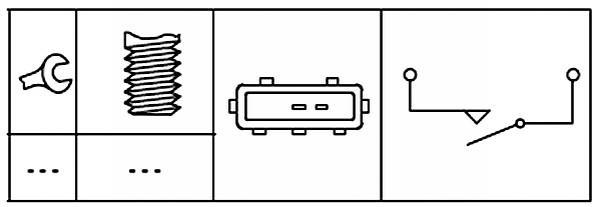 Contacteur de feu de recul (Interrupteur de feu de recul) HELLA ref. 6ZF 181 612-011
