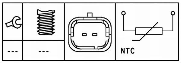 Sensor, temperatura del refrigerante HELLA ref. 6PT 009 309-431