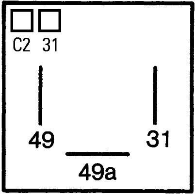 Relé HELLA 4DM 005 698-021