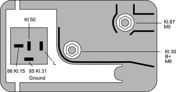 Boîtier de préchauffage (Relais de préchauffage) HELLA ref. 4RV 008 188-101