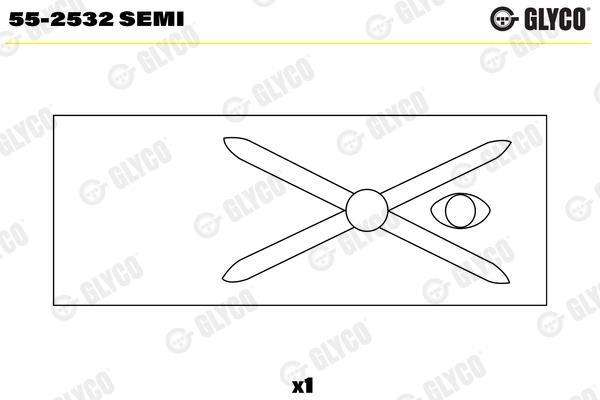 Bague de bielle GLYCO 55-2532 SEMI