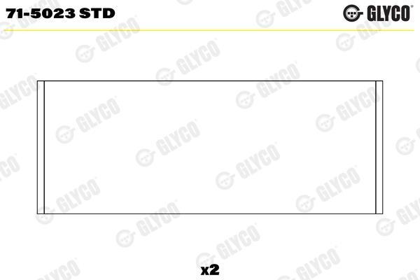 Coussinet de bielle GLYCO ref. 71-5023 STD