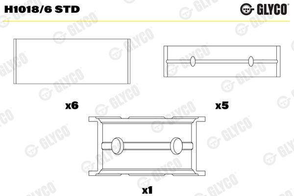 Capa da cambota GLYCO H1018/6 STD