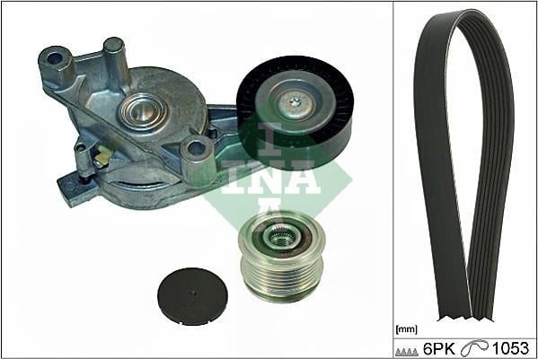 Kit de courroie d'accessoire (Courroie d’alternateur) Schaeffler INA ref. 529 0005 10