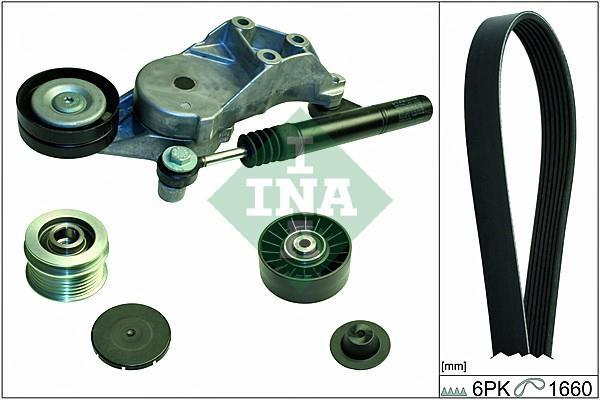 Kit de courroie d'accessoire (Courroie d’alternateur) Schaeffler INA ref. 529 0110 10