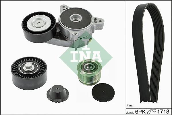 Kit de courroie d'accessoire (Courroie d’alternateur) Schaeffler INA ref. 529 0163 10
