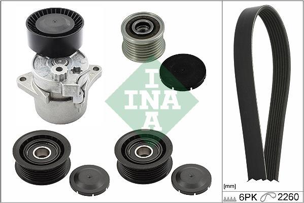 Kit de courroie d'accessoire (Courroie d’alternateur) Schaeffler INA ref. 529 0332 10